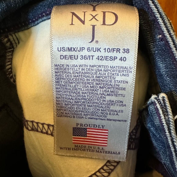 NYDJ Alina Convertible Ankle Jeans size 6 - Picture 5 of 6